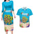 Ohana Hawaii Couples Matching Long Sleeve Bodycon Dress and Hawaiian Shirt Kawaii Family Turtle