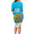 Ohana Hawaii Long Sleeve Bodycon Dress Kawaii Family Turtle