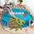 Ohana Hawaii Round Carpet Kawaii Family Turtle