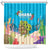 Ohana Hawaii Shower Curtain Kawaii Family Turtle