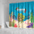 Ohana Hawaii Shower Curtain Kawaii Family Turtle