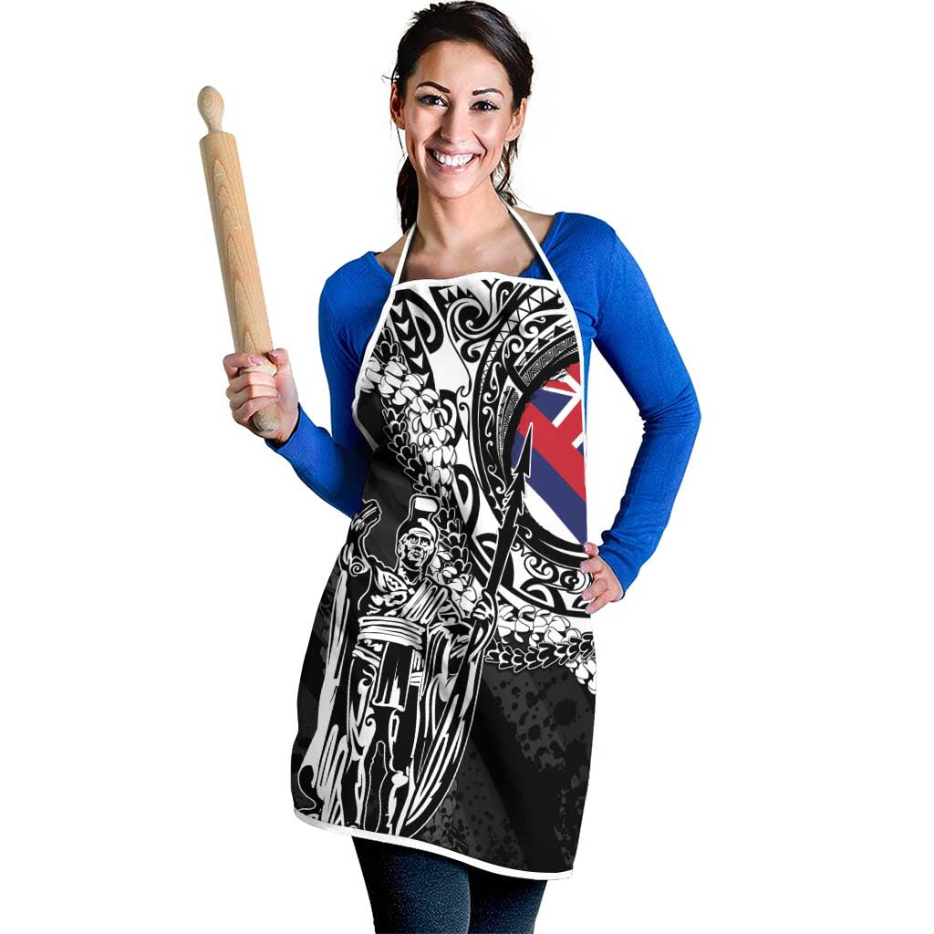 Hawaii King Flag Apron Hawaiian Maile Lei - Polynesian Pride