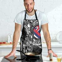 Hawaii King Flag Apron Hawaiian Maile Lei - Polynesian Pride