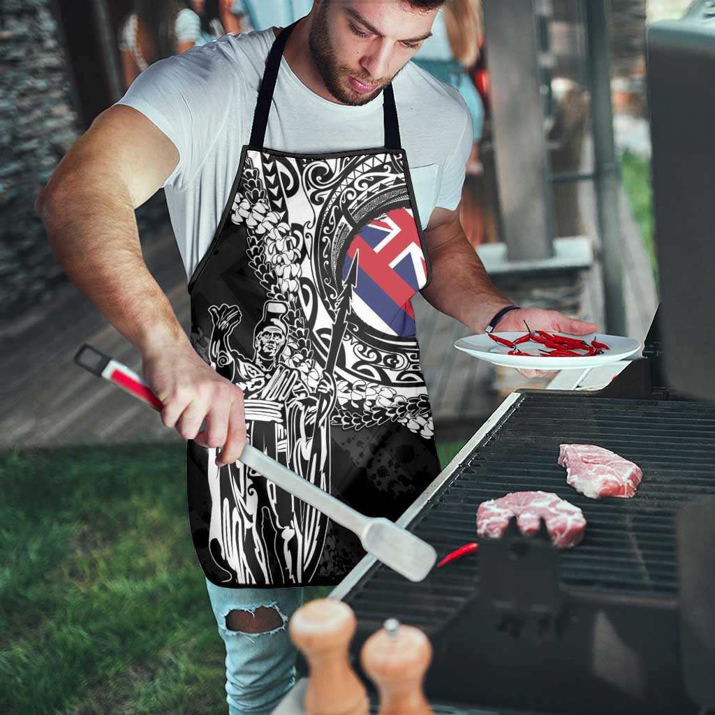 Hawaii King Flag Apron Hawaiian Maile Lei - Polynesian Pride