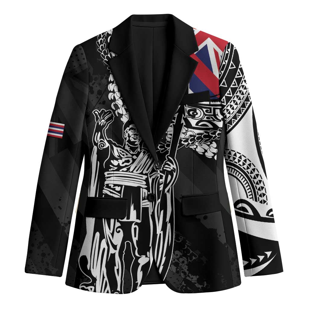 Hawaii King Flag Blazer Hawaiian Maile Lei - Polynesian Pride