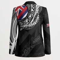 Hawaii King Flag Blazer Hawaiian Maile Lei - Polynesian Pride