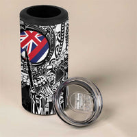 Hawaii King Flag 4 in 1 Can Cooler Tumbler Hawaiian Maile Lei - Polynesian Pride