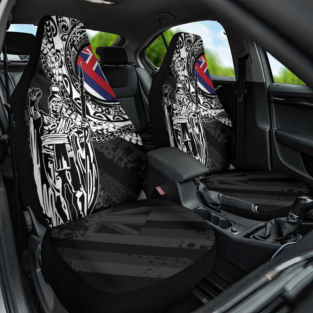 Hawaii King Flag Car Seat Cover Hawaiian Maile Lei - Polynesian Pride