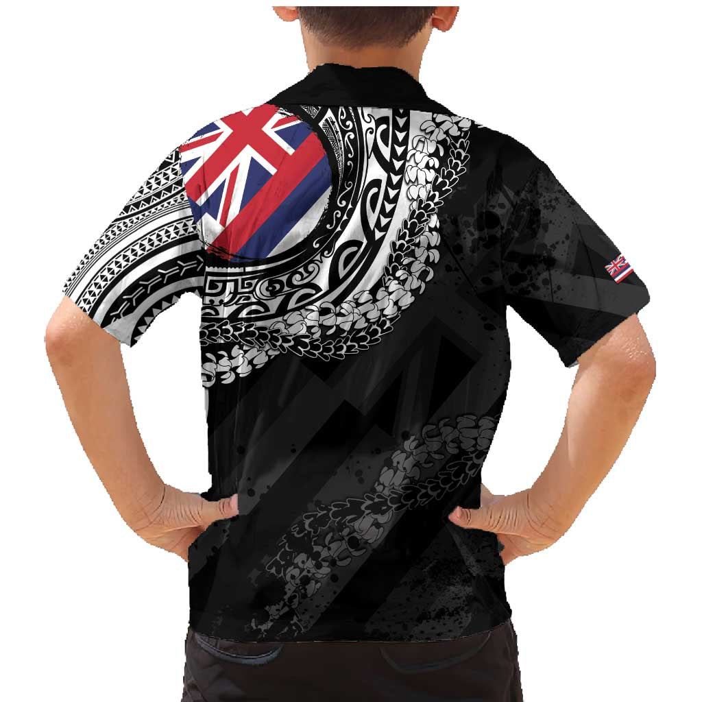 Hawaii King Flag Family Matching Mermaid Dress and Hawaiian Shirt Hawaiian Maile Lei - Polynesian Pride