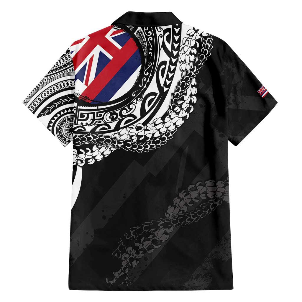 Hawaii King Flag Family Matching Puletasi and Hawaiian Shirt Hawaiian Maile Lei - Polynesian Pride
