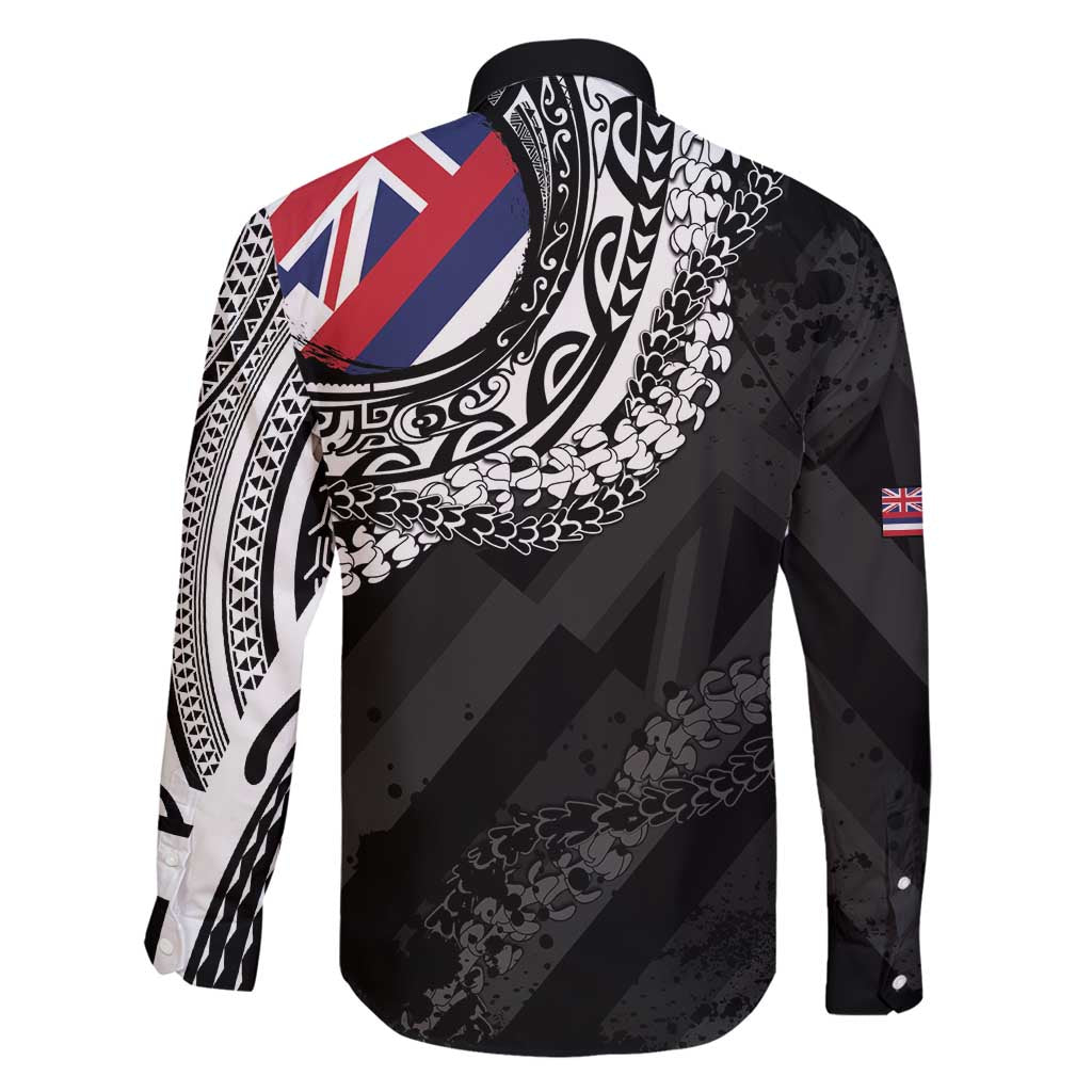 Hawaii King Flag Family Matching Puletasi and Hawaiian Shirt Hawaiian Maile Lei - Polynesian Pride