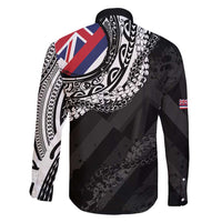Hawaii King Flag Family Matching Puletasi and Hawaiian Shirt Hawaiian Maile Lei - Polynesian Pride