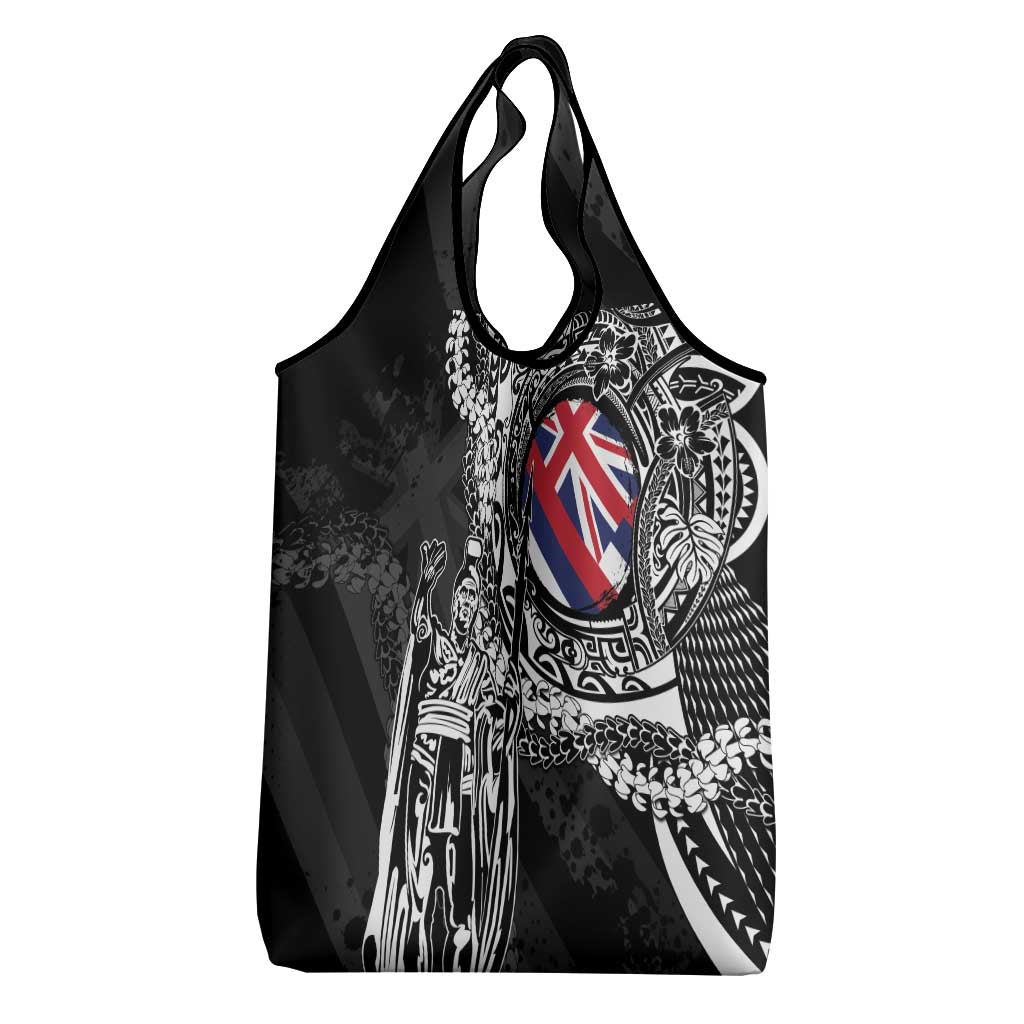 Hawaii King Flag Grocery Bag Hawaiian Maile Lei - Polynesian Pride
