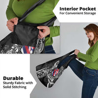 Hawaii King Flag Grocery Bag Hawaiian Maile Lei - Polynesian Pride