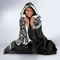 Hawaii King Flag Hooded Blanket Hawaiian Maile Lei - Polynesian Pride