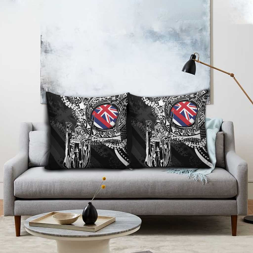 Hawaii King Flag Pillow Cover Hawaiian Maile Lei - Polynesian Pride