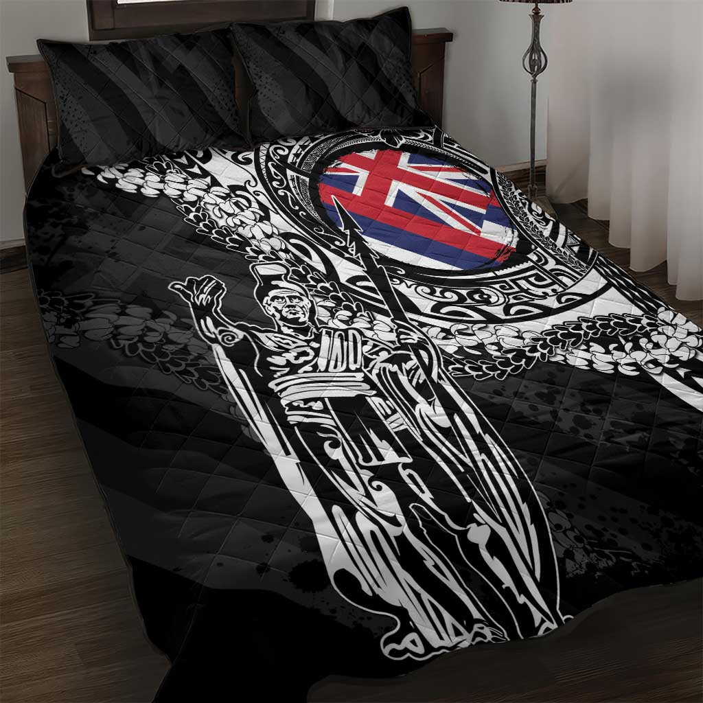 Hawaii King Flag Quilt Bed Set Hawaiian Maile Lei - Polynesian Pride
