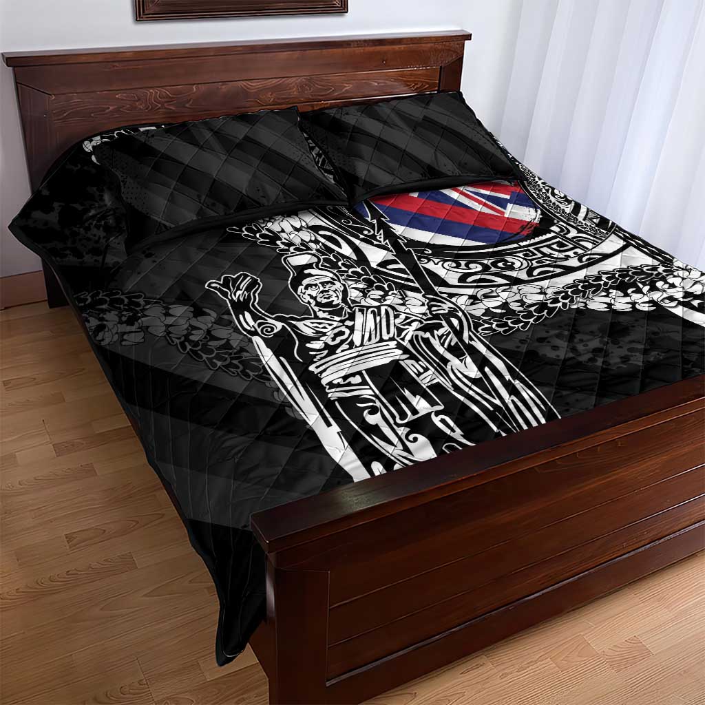 Hawaii King Flag Quilt Bed Set Hawaiian Maile Lei - Polynesian Pride