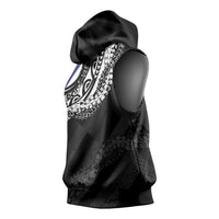 Hawaii King Flag Sleeveless Hoodie Hawaiian Maile Lei - Polynesian Pride