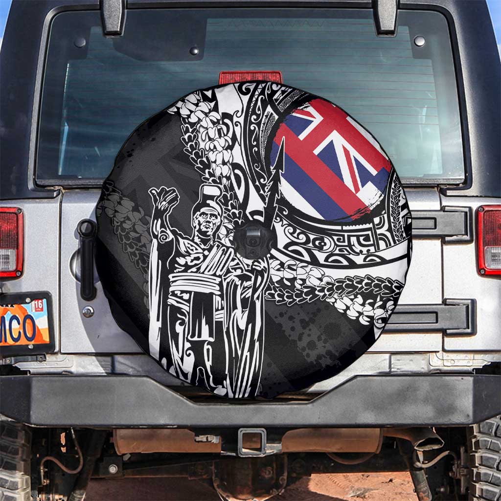 Hawaii King Flag Spare Tire Cover Hawaiian Maile Lei - Polynesian Pride