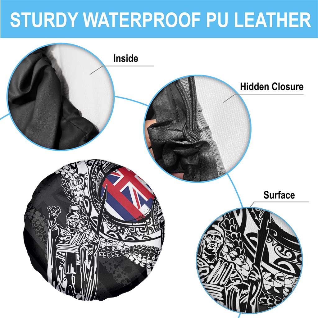 Hawaii King Flag Spare Tire Cover Hawaiian Maile Lei - Polynesian Pride