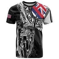 Hawaii King Flag T Shirt Hawaiian Maile Lei - Polynesian Pride