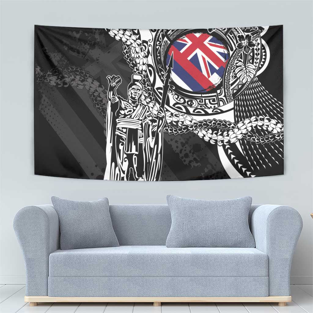 Hawaii King Flag Tapestry Hawaiian Maile Lei - Polynesian Pride
