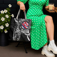 Hawaii King Flag Tote Bag Hawaiian Maile Lei - Polynesian Pride