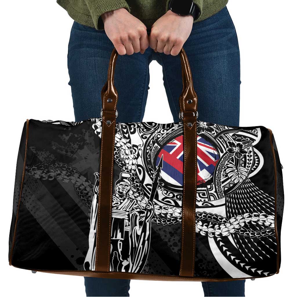 Hawaii King Flag Travel Bag Hawaiian Maile Lei - Polynesian Pride