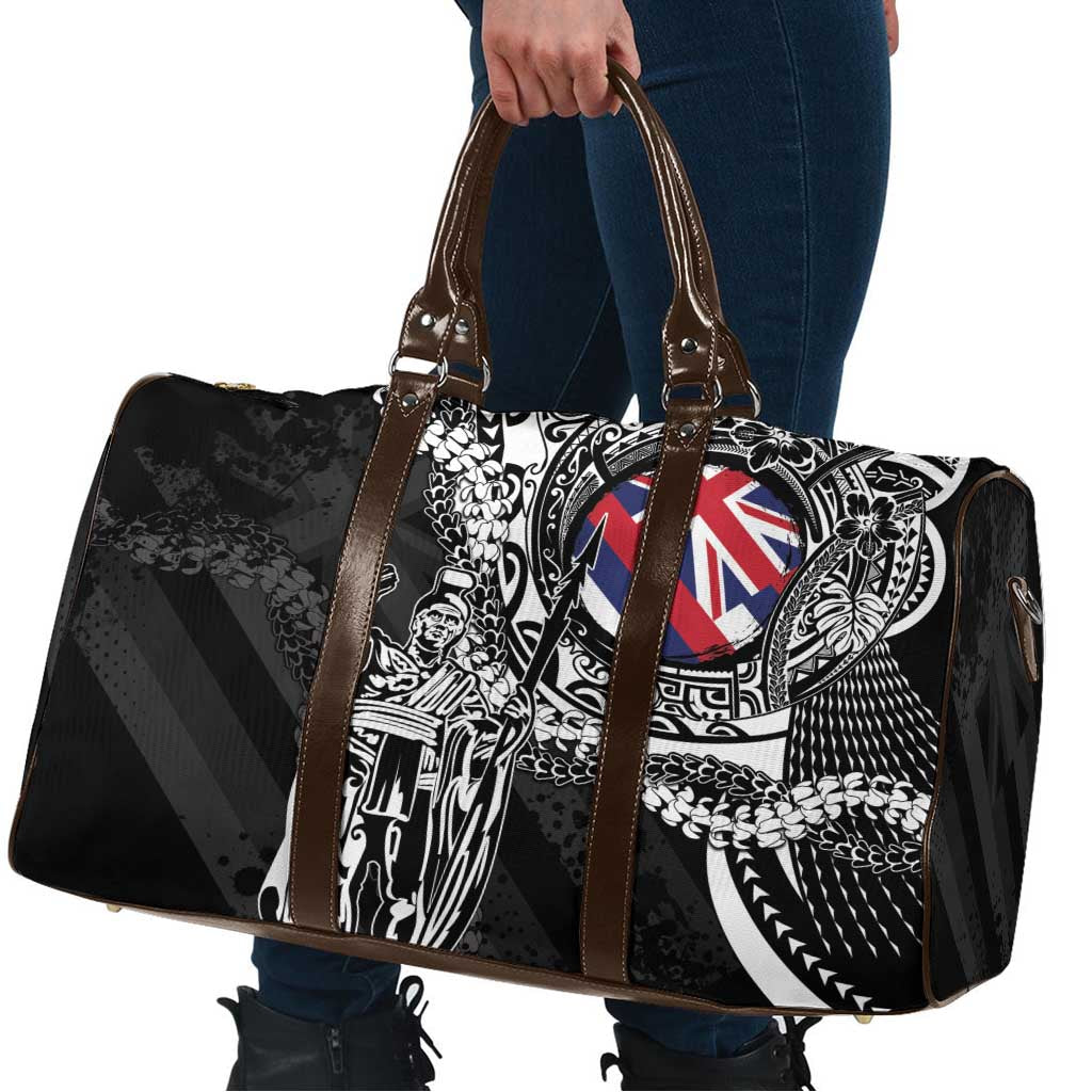 Hawaii King Flag Travel Bag Hawaiian Maile Lei - Polynesian Pride