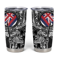 Hawaii King Flag Tumbler Cup Hawaiian Maile Lei - Polynesian Pride