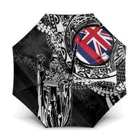 Hawaii King Flag Umbrella Hawaiian Maile Lei - Polynesian Pride