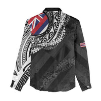 Hawaii King Flag Women Casual Shirt Hawaiian Maile Lei - Polynesian Pride