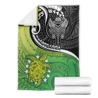 New Zealand Cook Islands Blanket Maori Tiki With Circle Stars Turtle - Polynesian Pride