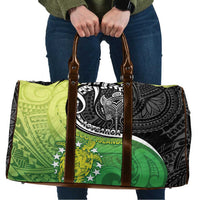 New Zealand Cook Islands Travel Bag Maori Tiki With Circle Stars Turtle - Polynesian Pride