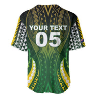 Custom Cook Islands Rugby Baseball Jersey Unique Style Green Version - Polynesian Pride