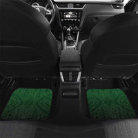 Custom Cook Islands Rugby Car Mats Unique Style Green Version - Polynesian Pride