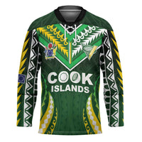 Custom Cook Islands Rugby Hockey Jersey Unique Style Green Version - Polynesian Pride