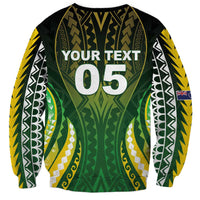 Custom Cook Islands Rugby Sweatshirt Unique Style Green Version - Polynesian Pride