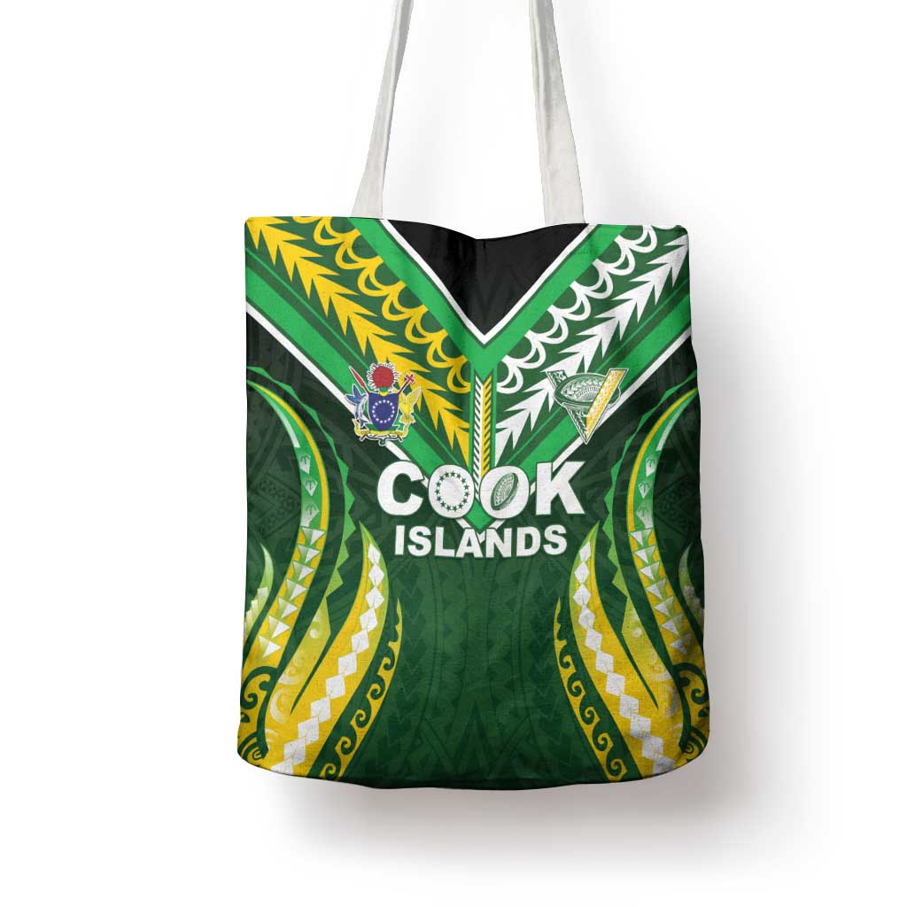 Cook Islands Rugby Tote Bag Unique Style Green Version - Polynesian Pride
