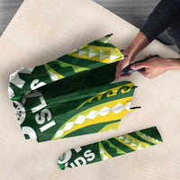 Cook Islands Rugby Umbrella Unique Style Green Version - Polynesian Pride