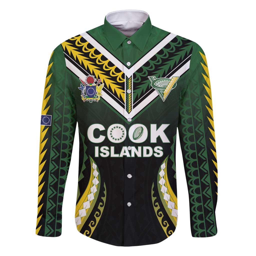 Custom Cook Islands Rugby Family Matching Summer Maxi Dress and Hawaiian Shirt Unique Style Black Version - Polynesian Pride