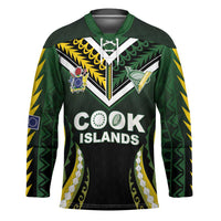 Custom Cook Islands Rugby Hockey Jersey Unique Style Black Version - Polynesian Pride