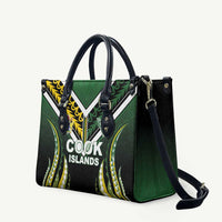 Cook Islands Rugby Leather Bag Unique Style Black Version - Polynesian Pride