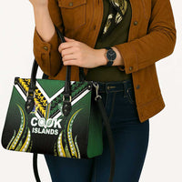 Cook Islands Rugby Leather Bag Unique Style Black Version - Polynesian Pride