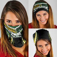 Cook Islands Rugby Neck Gaiter Unique Style Black Version - Polynesian Pride
