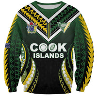 Custom Cook Islands Rugby Sweatshirt Unique Style Black Version - Polynesian Pride