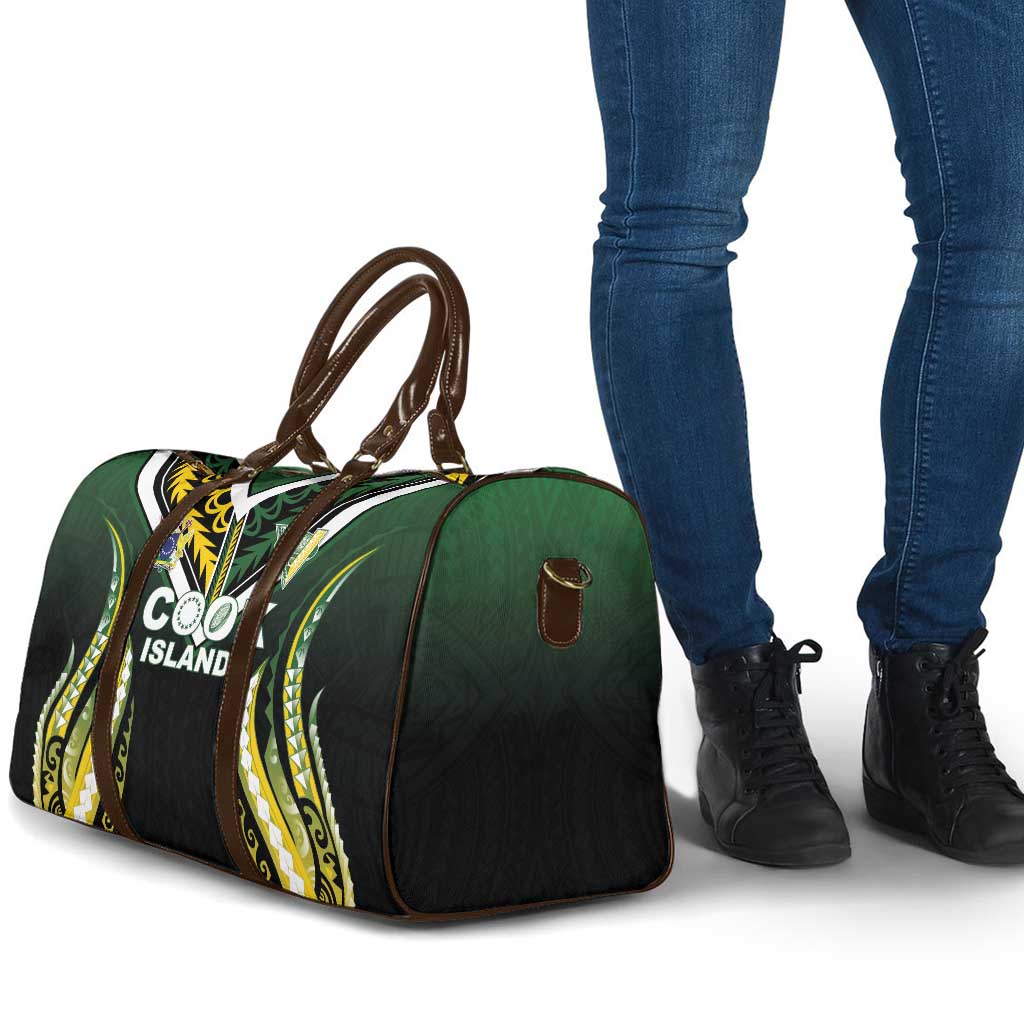 Cook Islands Rugby Travel Bag Unique Style Black Version - Polynesian Pride