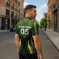 Custom Cook Islands Rugby Zipper Polo Shirt Unique Style Black Version - Polynesian Pride