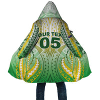 Custom Cook Islands Rugby Cloak Unique Style White Version - Polynesian Pride